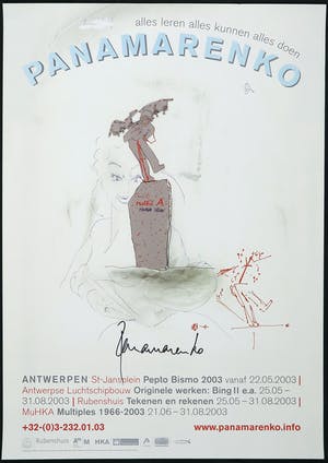 Panamarenko - Offset affiche, Alles leren alles kunnen alles doen kopen? Bied vanaf 100!