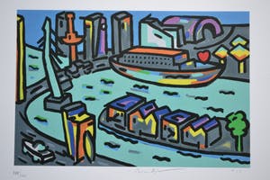 Peter Hofland - Zeefdruk Rotterdam - 2015 - Handgesigneerd kopen? Bied vanaf 1!