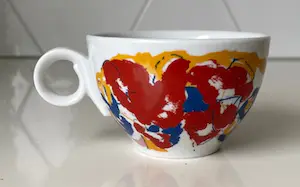 Jan Cremer - Vier porseleinen kop- en schotels voor Perla kopen? Bied vanaf 1!