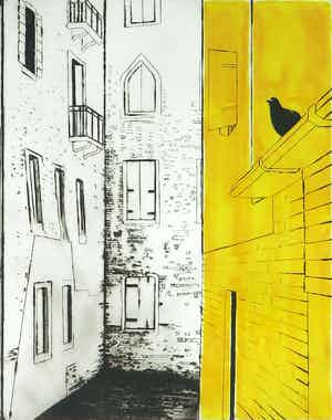 Margeritha Pianarosa - Ets, Venezia 9 - Ingelijst verkocht voor € 70!