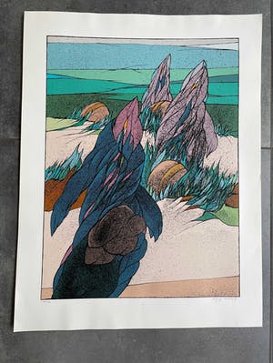 Wolff Buchholz - Zeefdruk - Nr 595 - Bergen kopen? Bied vanaf 25!