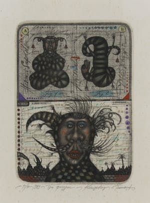 Sergej Tjukanov - Handbewerkte ets, Homo Sapiens kopen? Bied vanaf 10!