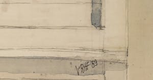 Gradus Verhaaf - Gemengde techniek op papier, Zonder titel kopen? Bied vanaf 1!