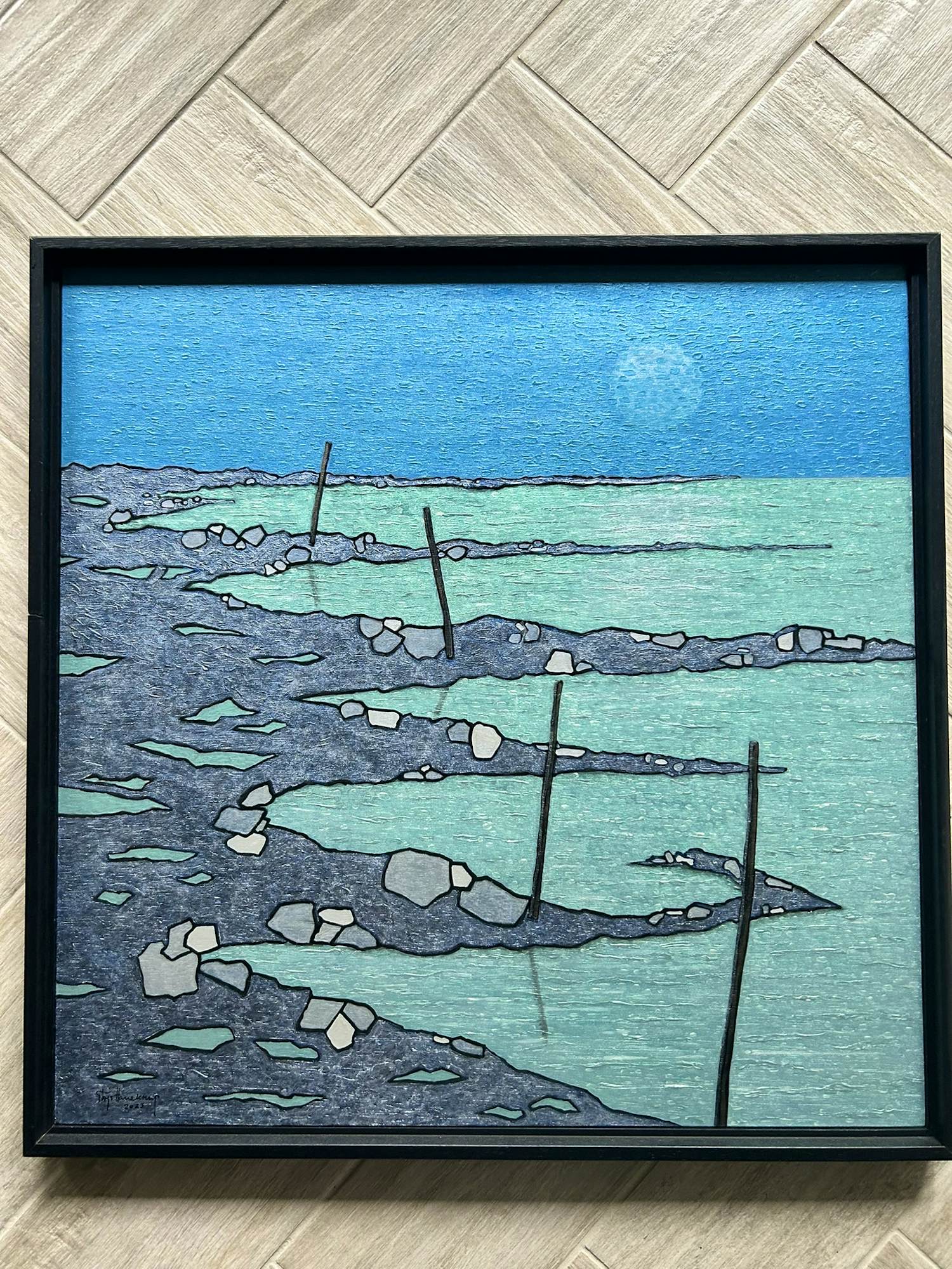 Buy Thijs Hanekamp - Moonlight on the rocks? Bid from 250!