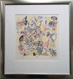 Corneille - Prachtige zeldzame litho -vrouw met vogels kopen? Bied vanaf 400!