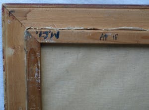 Niet of onleesbaar gesigneerd - Groot , ingelijst acrylverf op doek , Het concert – 1998 - 81 x 111 cm kopen? Bied vanaf 1!