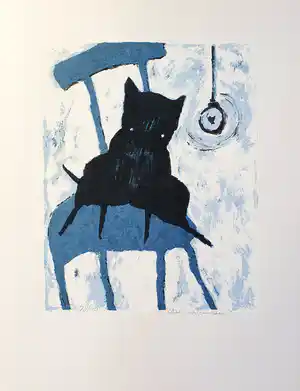 Peter Bastiaanssen - Dog (Zwart/Wit 1) ***OPBRENGST GAAT NAAR GIRO 555 #STANDWITHUKRAINE*** verkocht voor € 40!