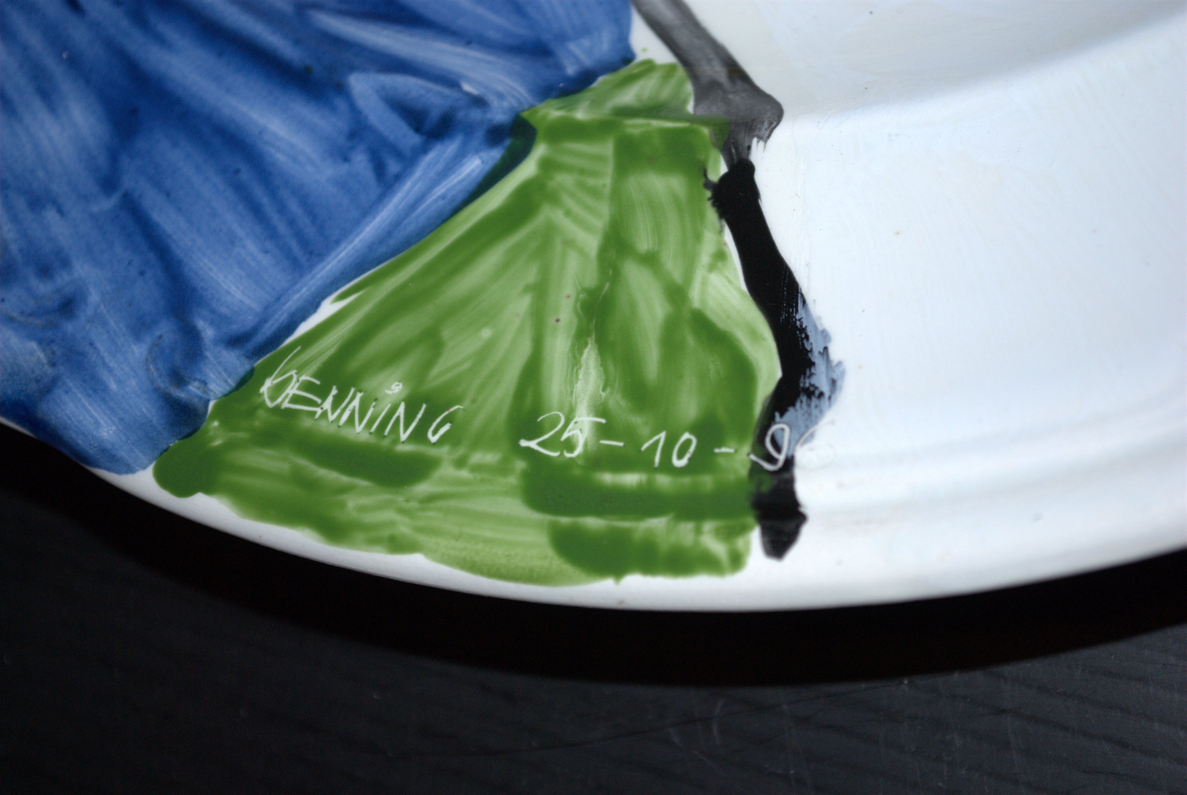 Ellen Meuwese - u n i c a porseleinen bord 1996 - groot ⌀ 35 cm kopen? Bied vanaf 50!