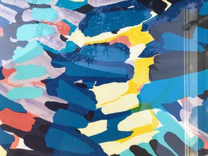 Karel Appel - Zeefdruk, Uit de 'Stripes' serie - 31/77 - handgesigneerd kopen? Bied vanaf 475!