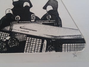 Dick ten Haaf - Groeten uit Holland II - Provo - driehoeks ets / aquatint kopen? Bied vanaf 10!