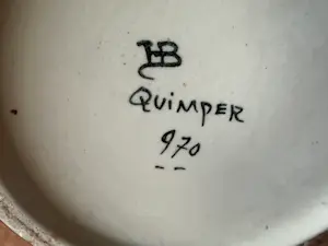 Quimper Faience - Prachtige Bretonse vaas H B Quimper kopen? Bied vanaf 65!