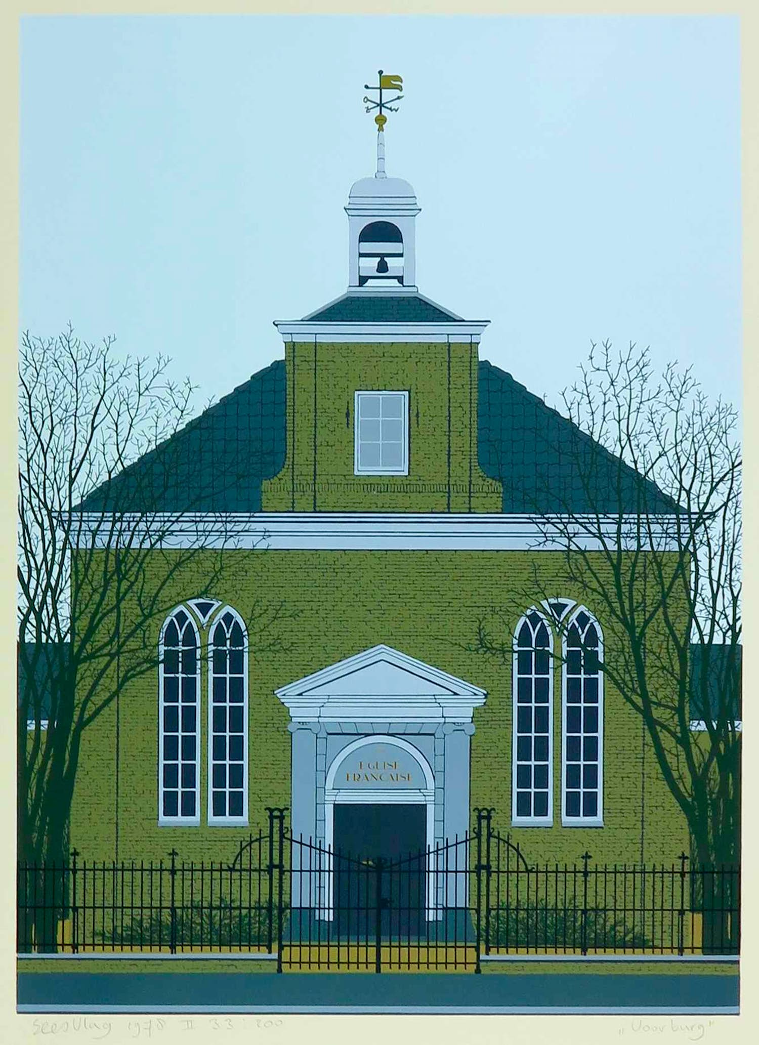 Sees Vlag - Zeefdruk, Voorburg verkocht voor € 70!