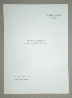 Henri Kerels - Dorp Katanga - 1932 - Originele lithografie - Gesigneerd kopen? Bied vanaf 100!