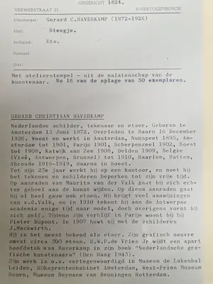 Gerrit Haverkamp - Steegje kopen? Bied vanaf 30!