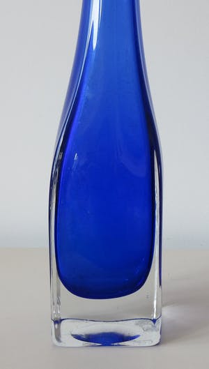 Bo Borgstrom - Kobalt blauwe Trompet of Tulp vaas - Aseda Glasbruk kopen? Bied vanaf 28!