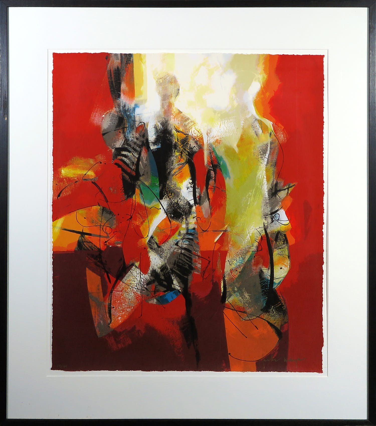 Peter Meijer - Zeefdruk, De dag dat jij kwam - Ingelijst (Groot) verkocht voor € 50!