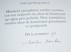 Charles Donker - 2 hardcovers. 'Rhijnauwen' is gesigneerd en genummerd 76/100 kopen? Bied vanaf 95!