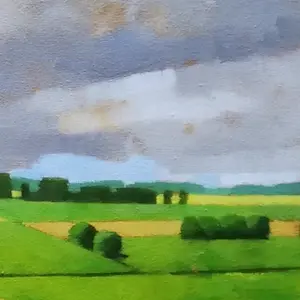 Willem Visser - Eifellandschap met velden kopen? Bied vanaf 165!