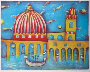 Marianne Aulman - Litho, Atlantis XIII - Ingelijst (Groot) kopen? Bied vanaf 1!