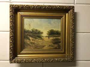 Elias Stark - Duinlandschap met persoon verkocht voor € 75!