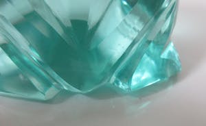 Exbor Sklo - Art deco facet geslepen presse papier ven een groene kikker kopen? Bied vanaf 35!