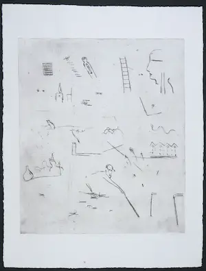 Henk Visch - Ets, Plaats bepalen kopen? Bied vanaf 40!