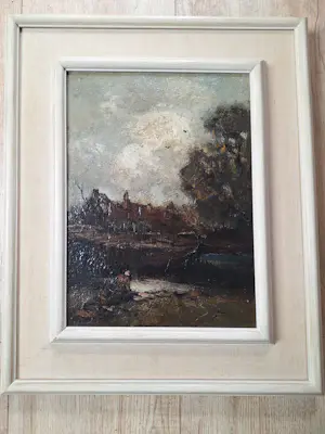 Theo Goedvriend - Landschap met wassende vrouw kaufen? Bieten Sie von 40!