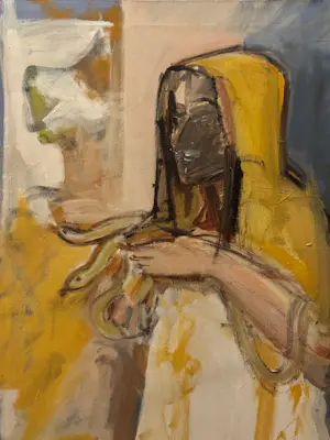 Marcus De Vestele - Der Schlangenzähmer – Großes Gemälde auf Leinwand, um 1970 kopen? Bied vanaf 200!