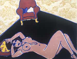 Corneille - litho ‘ nu sur le sol ’ 1980 - oplage 200 verkocht voor € 295!