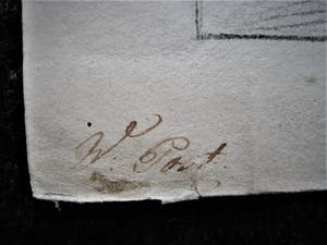 Niet of onleesbaar gesigneerd - Magnifieke 19e eeuwse tekening "Schapenbok" gesigneerd kopen? Bied vanaf 1!