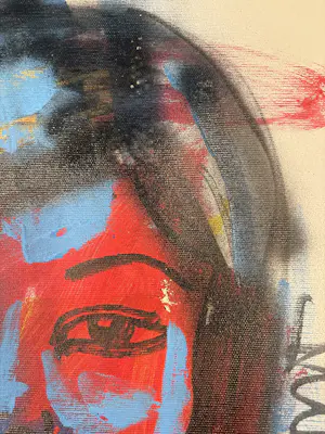 Peter Klashorst - Portret van vrouw kopen? Bied vanaf 75!