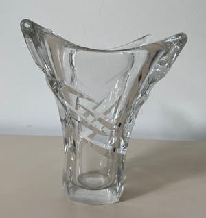 Daum Nancy - Kristallen facet geslepen vierkante vaas kopen? Bied vanaf 55!
