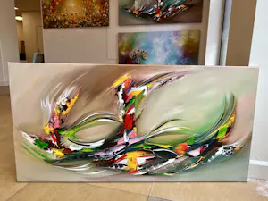 Gena - Abstract Green kopen? Bied vanaf 199!