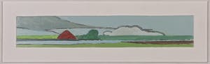 Paul Overhaus - Olieverf op board, Panorama landschap platteland kopen? Bied vanaf 60!