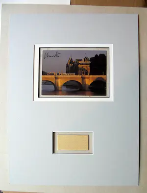 Christo - Project "Pont Neuf wrapped " 1983 - inc. original stofmonster-handgesigneerd kopen? Bied vanaf 1!