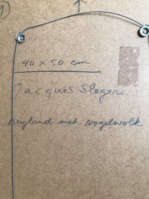 Jacques Slegers - Bergland met vogelwolk kopen? Bied vanaf 90!