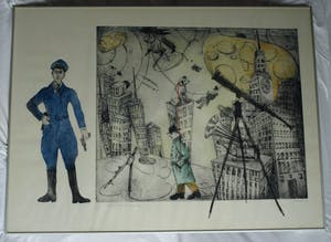 Margit Willems - Zeer grote ingelijste ets , When you dance, you do not Tango – 1989 - nr. 5 / 7 kopen? Bied vanaf 100!