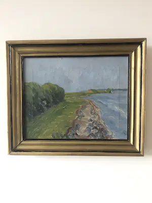 Niet of onleesbaar gesigneerd - Rivierlandschap kopen? Bied vanaf 1!