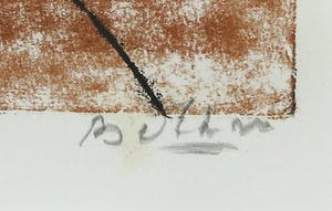 Jules Bekker - Monotype, Zonder titel - Ingelijst kopen? Bied vanaf 50!