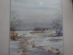 Niet of onleesbaar gesigneerd - Winterlandschap kopen? Bied vanaf 1!