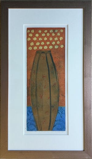 Lukie de Bree - Set van 2 kleuren etsen (E.A.) | in bronskleurige metalen lijsten kopen? Bied vanaf 75!