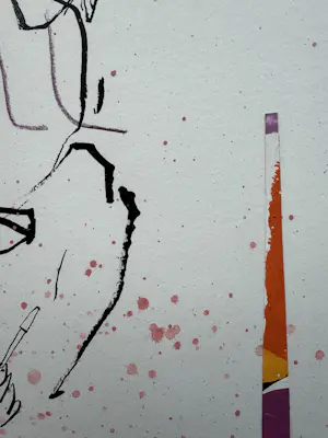 Geert Jan Jansen - gemengde techniek op papier | 'Last Call' kopen? Bied vanaf 100!