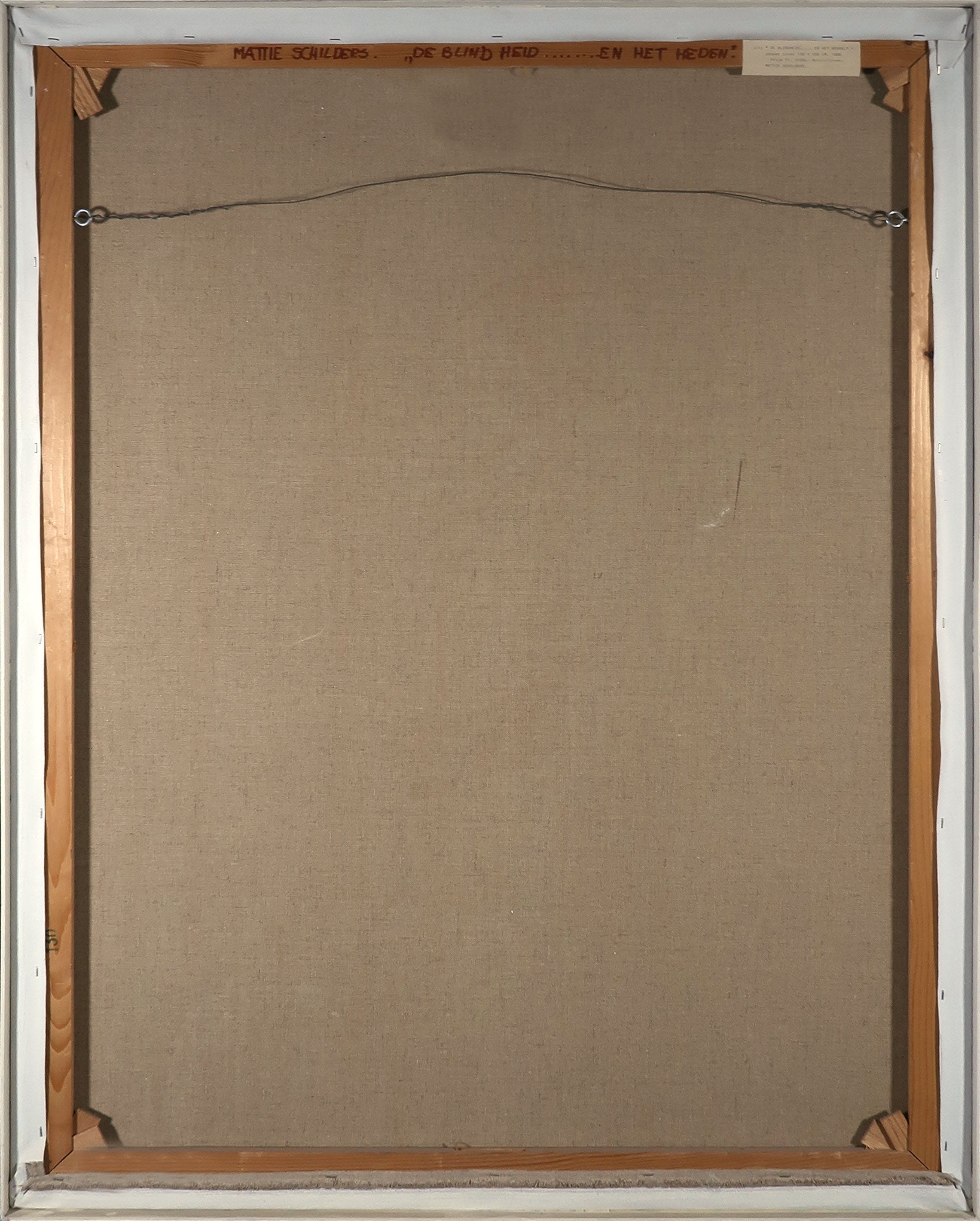 Mattie Schilders - Acryl op doek, De blindheid van het heden I - Ingelijst (Groot) kopen? Bied vanaf 250!