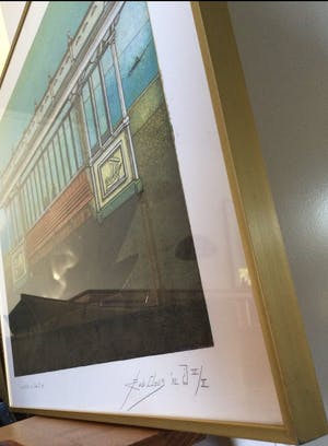 Rob Clous - Uitzicht op Zee II | Kleuren ets (V/X) - ingelijst kopen? Bied vanaf 45!