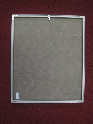 Niet of onleesbaar gesigneerd - Bijzonder geometrisch abstract schilderij met olieverf en zilverfolie. kopen? Bied vanaf 1!