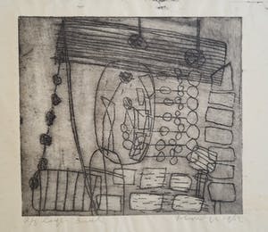 Jan Montyn - Zeldzame ets, genummerd "2/3" kopen? Bied vanaf 75!