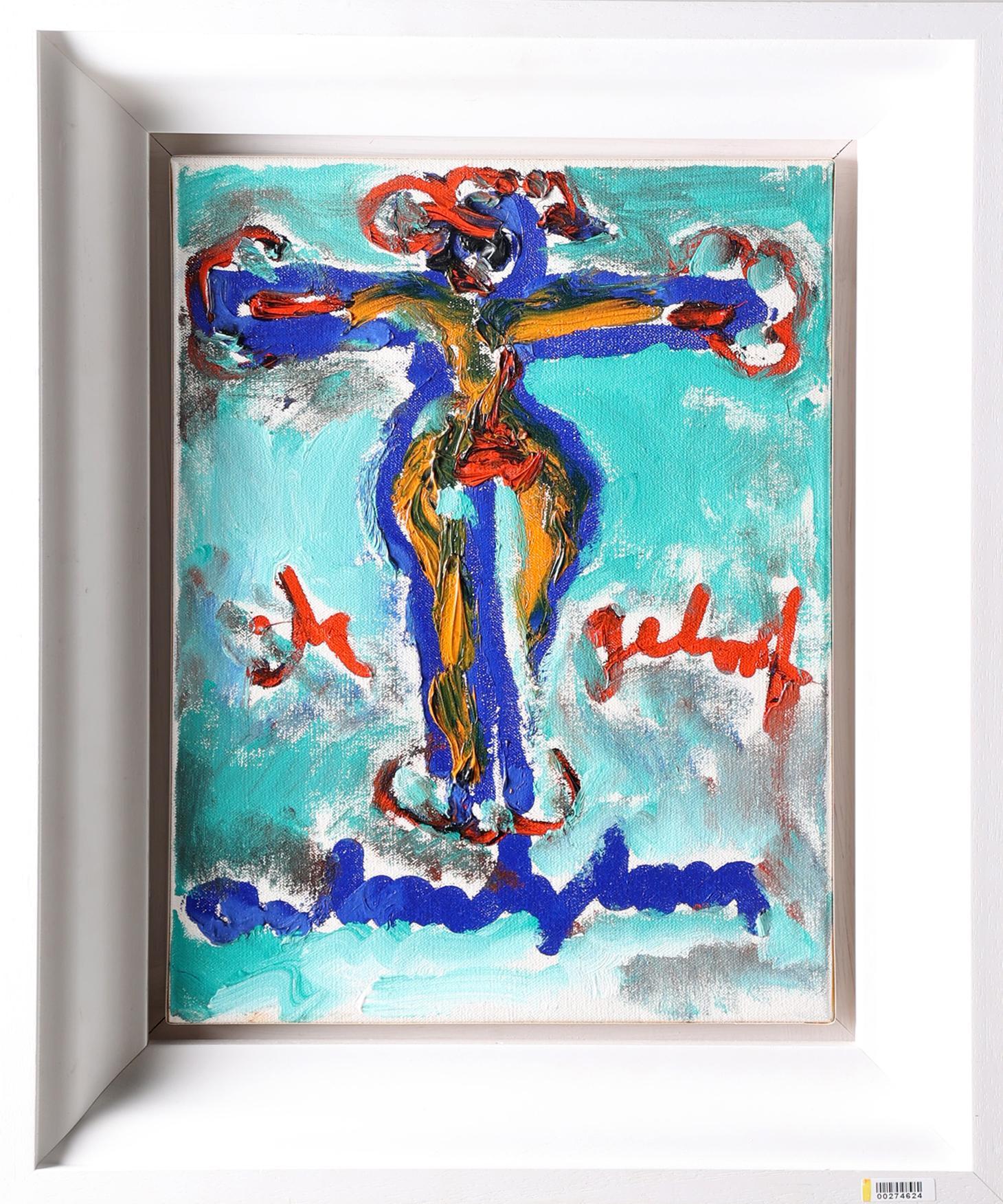 Anton Heyboer - UNICA! Acrylverf op doek "Ik geloof" handgesigneerd kopen? Bied vanaf 374!