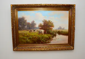 Ron Meilof - Koeien in een Zomerlandschap kaufen? Bieten Sie von 800!
