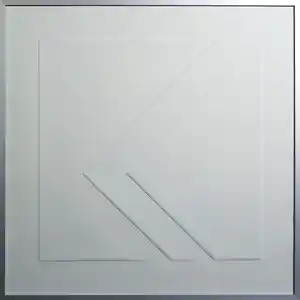 Harry van Kuyk - Reliëfdruk, Letter K - Ingelijst verkocht voor € 1!