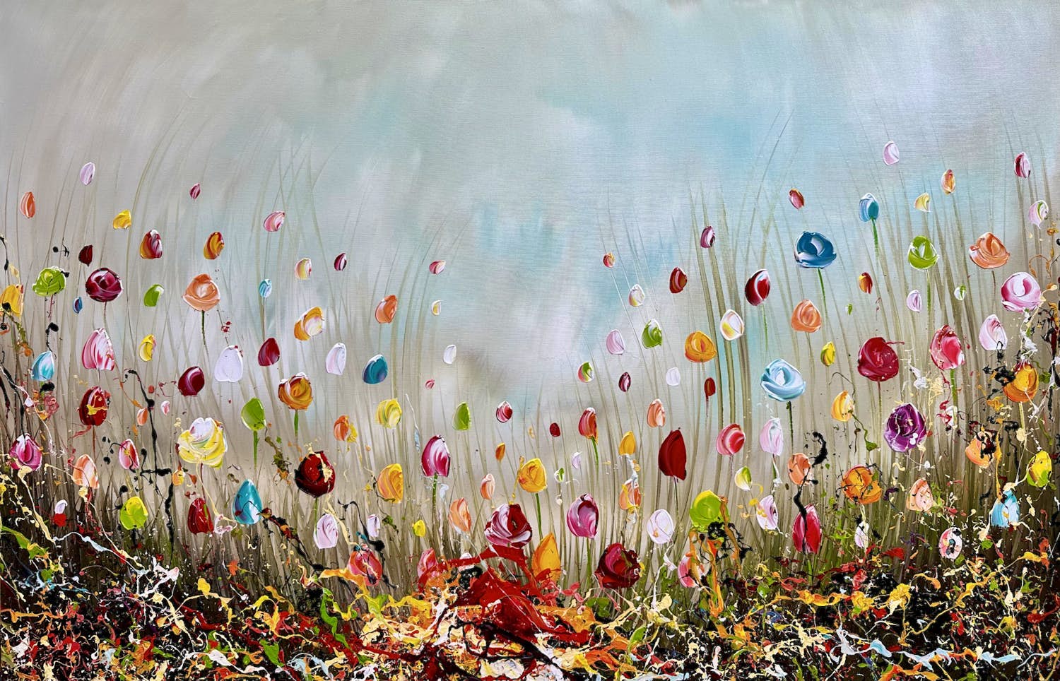 Gena - Colorful Flowers verkocht voor € 300!